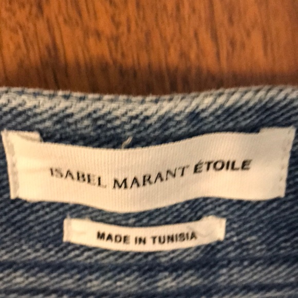 Isabel Marant Odelle Button Down Denim Skirt - Picture 5 of 7